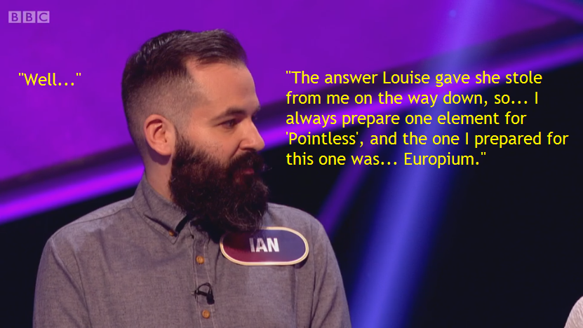 Louise stole Ian's answer