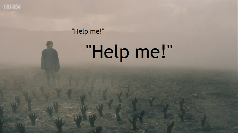 Child trapped by hand mines