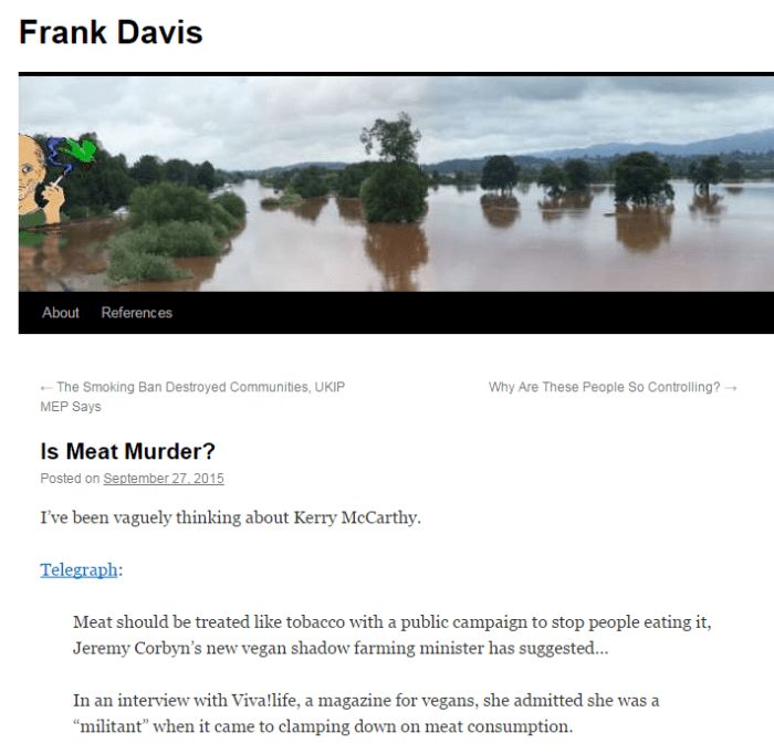 Frank Davis Is Meat Murder