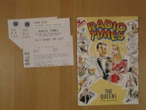 CLICK FOR CLOSE UP OF TICKETS Radio Times Programme