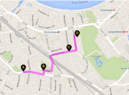 The way home from school