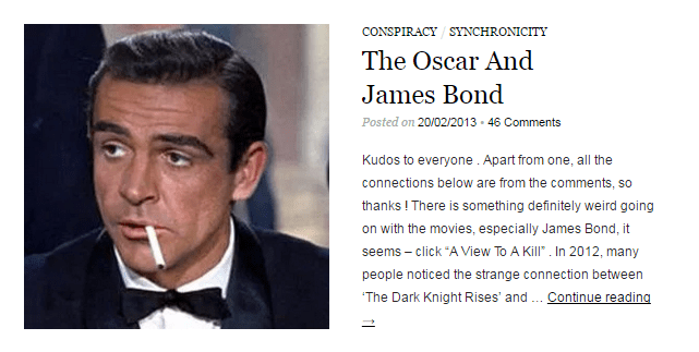 Merovee The Oscar and James Bond