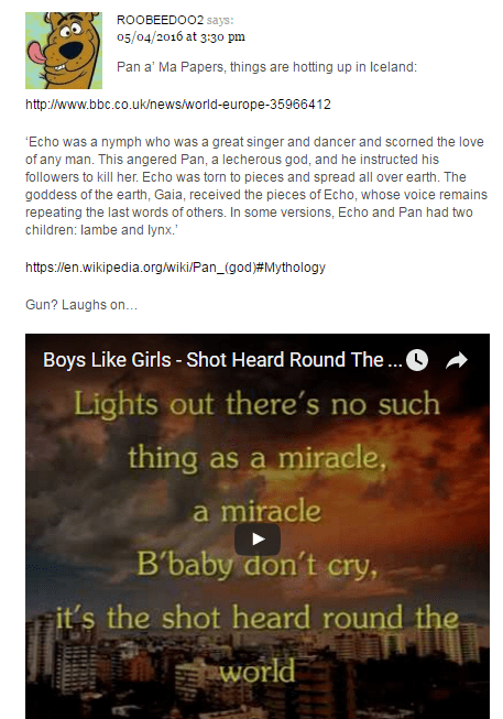 Roobee on Pan and Echo