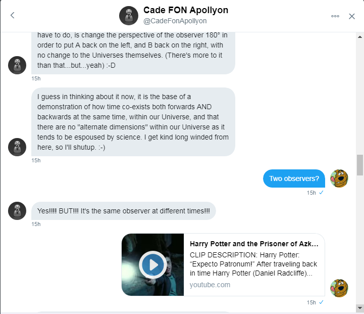 Cade and Roob discussing physics