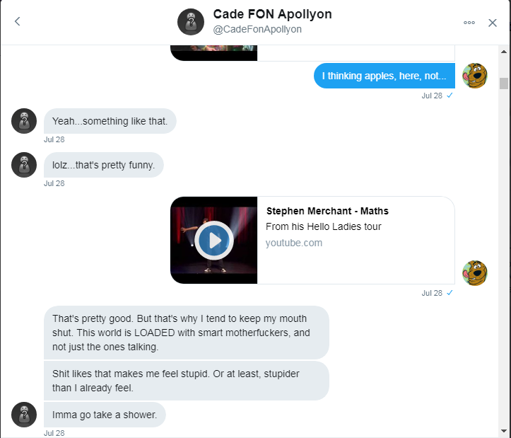 Cade and Roob convo Friday evening 4