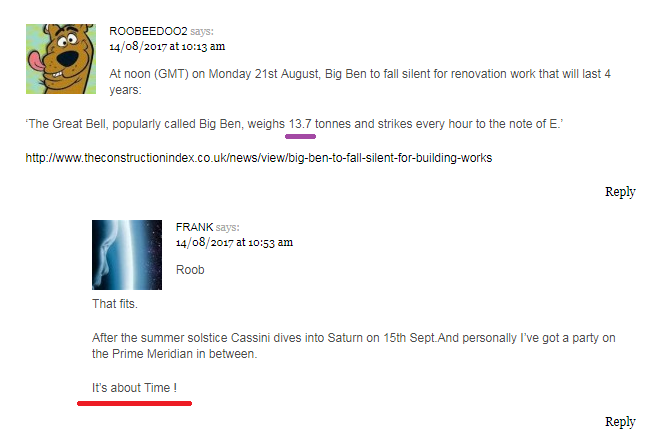 Roob tells Frank about Big Ben Falling Silent