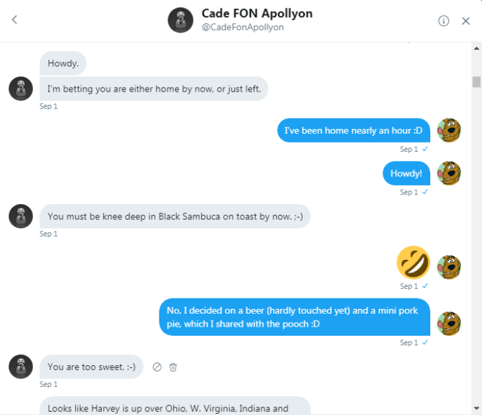 Friday Post Work Cade and Roob convo 1