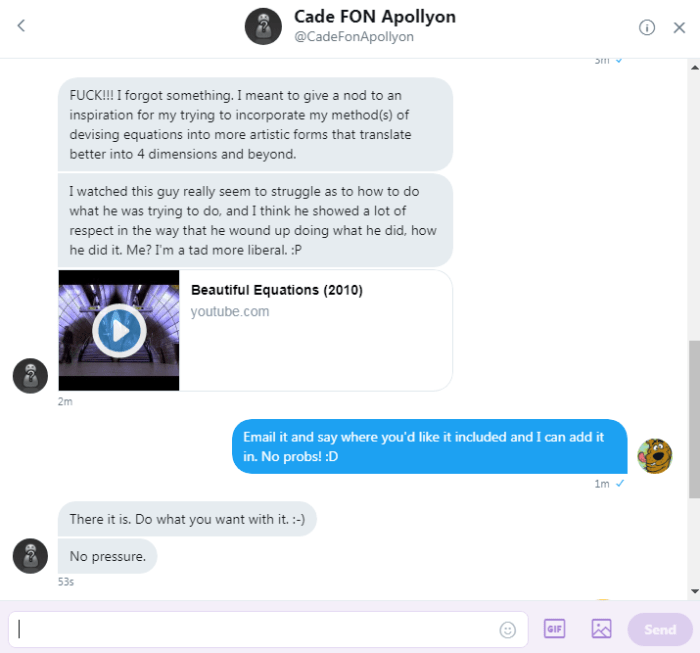 Cade nod to inspiration