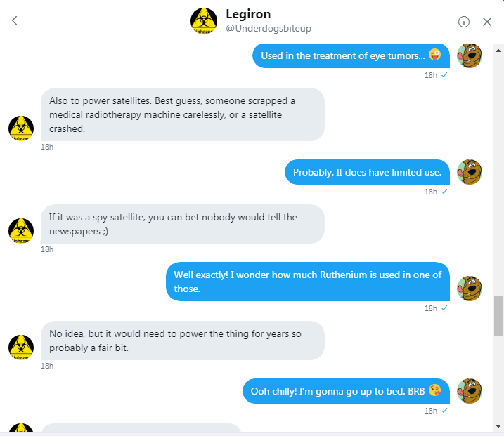 Selfie 5 Leggy and Roob discuss uses of Ruthenium