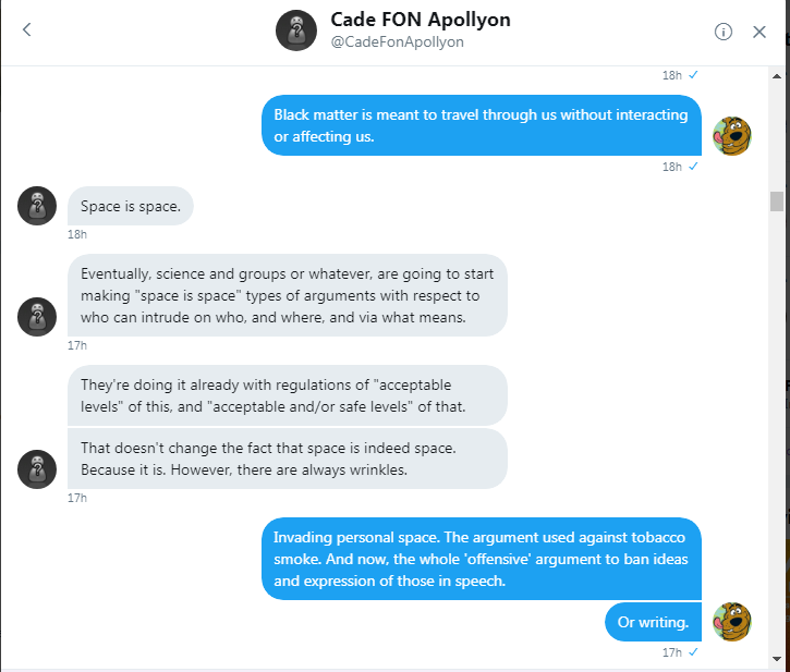 Cade and Roob discuss restrictions on space