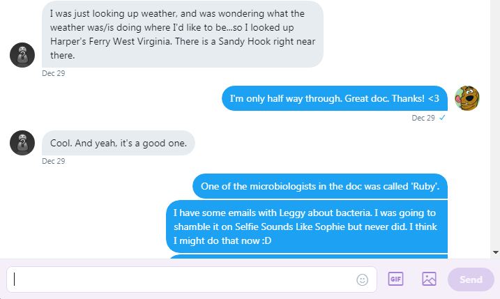 Cade mentions sandy hook Roob spots a Ruby