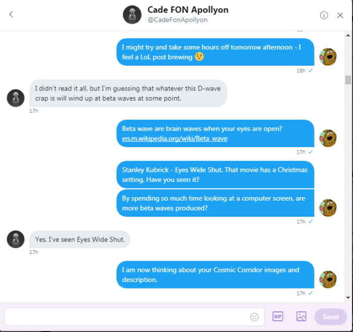 Roob Kubrick's Eyes Wide Shut in Beta Waves