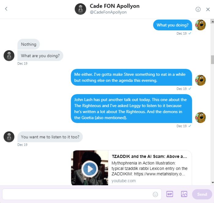 Roob tells Cade what shes up to