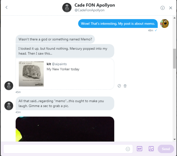 Cade Roob Memo Mercury Laugh