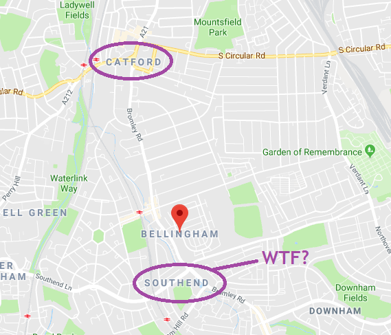 Catford Bellingham Southend