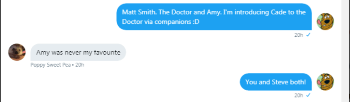 Poppy and Roob discuss Cades Who Introductory Course 2