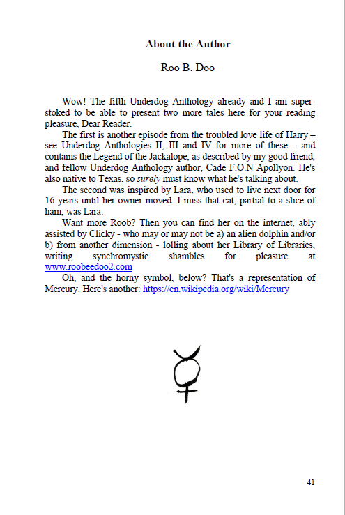 UAV About Roob page Mercury Rising