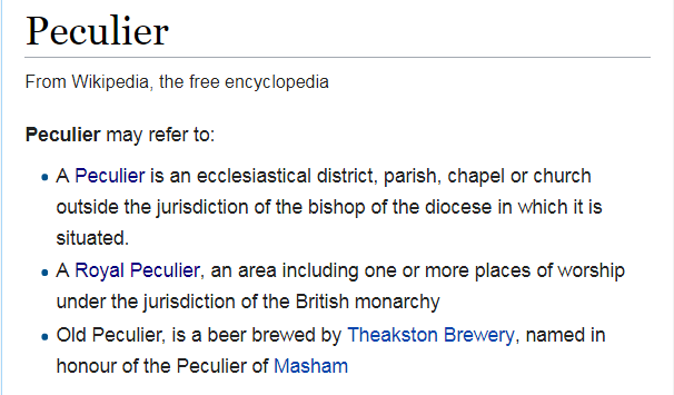 wiki peculier