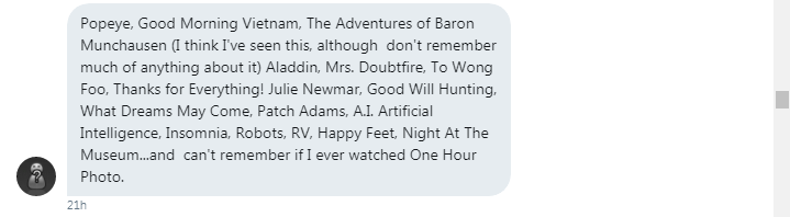 Roob and Cade indulged in a Robin Williams-fest 2