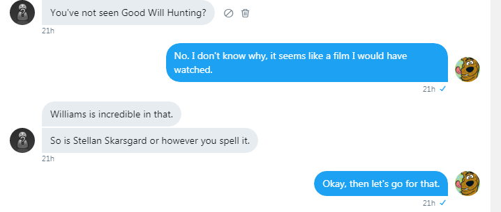 Roob and Cade indulged in a Robin Williams-fest 5