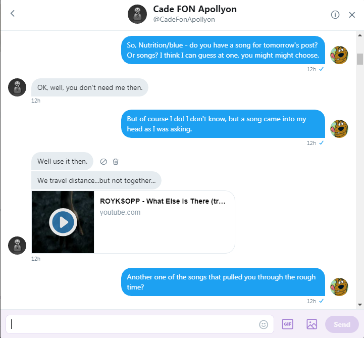 Roob asks Cade for his blue nutrition song