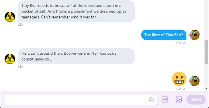 Tiny Blur disgusted by Legs and Roob 2