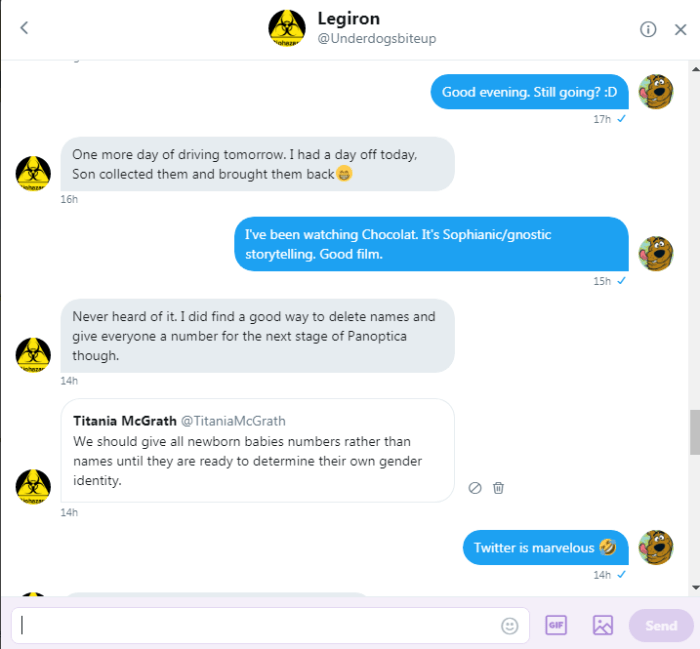 Legs and Roob selfie catching up