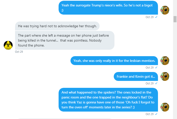 Leggy and Roob discuss Doctor Who Spider Episode 2