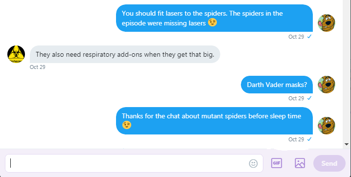 Leggy and Roob discuss Doctor Who Spider Episode 5