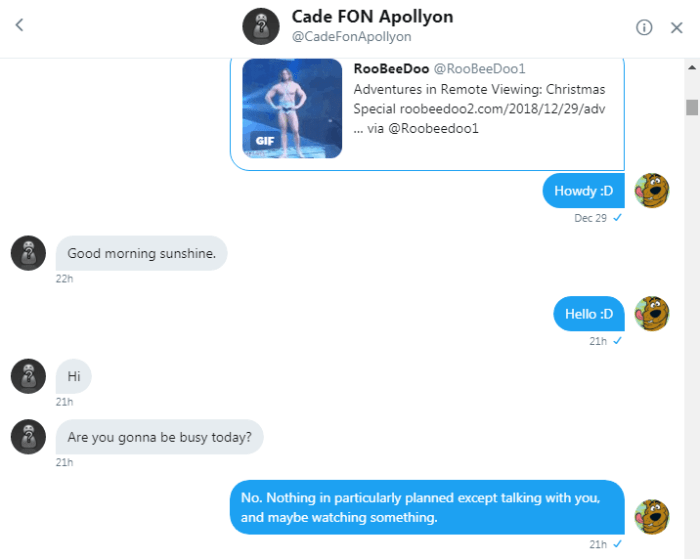 Cade makes a suggestion to Roob 1