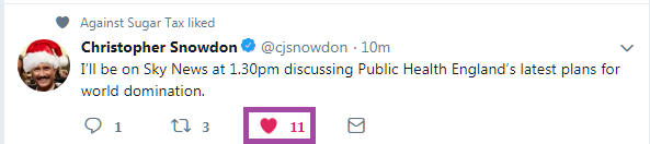 snowdon tweet like 11