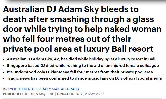 MOL Oz DJ 42 Adam Sky dies