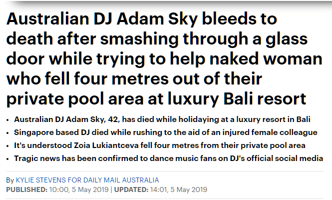 MOL Oz DJ 42 Adam Sky dies