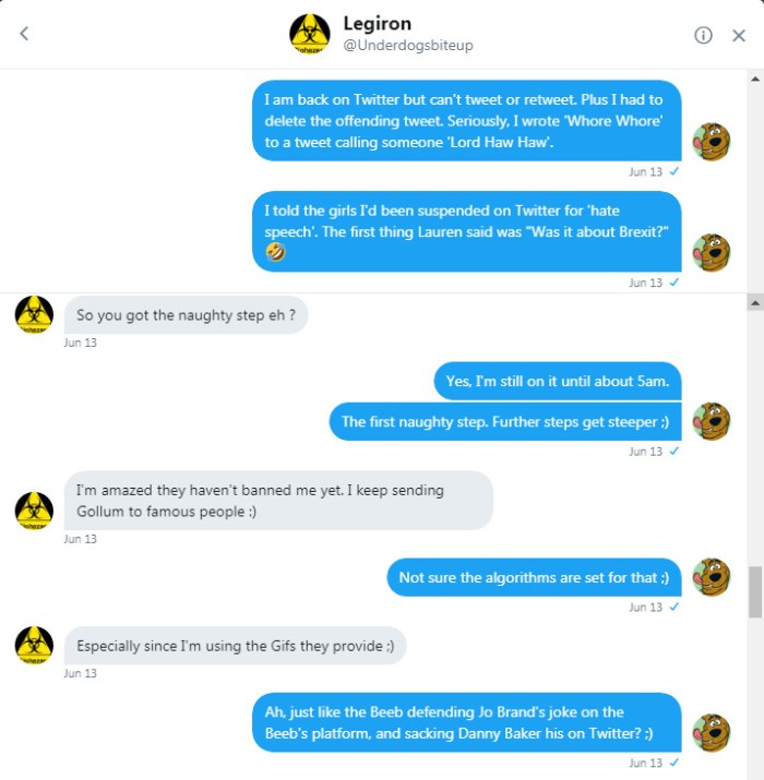 Roob and Legs DM about Brand