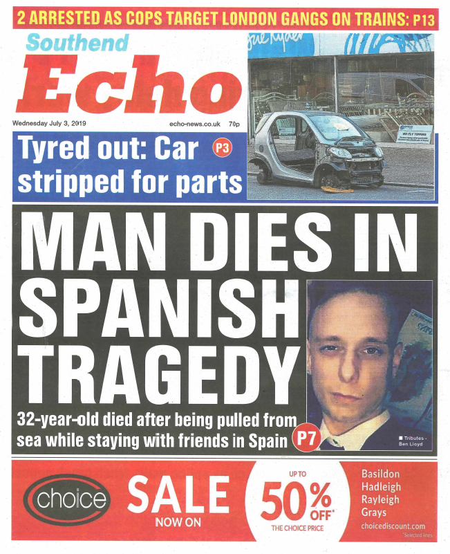 Echo front page 030719