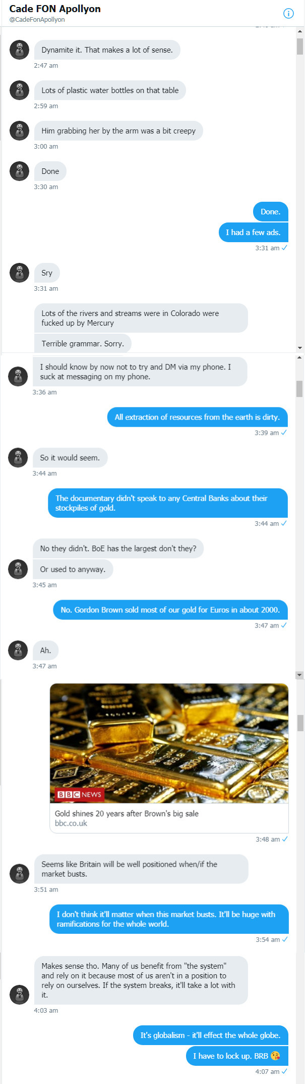 Cade and Roob discuss gold