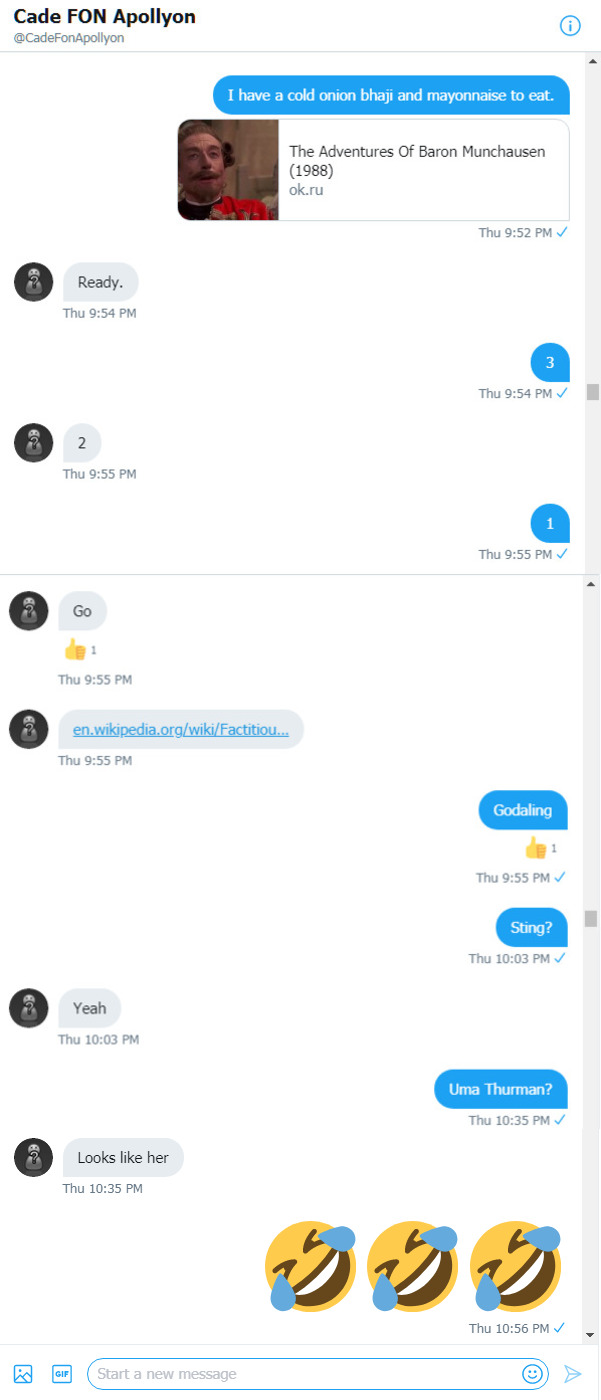 Cade and Roob on Munchhausens by Bhaji