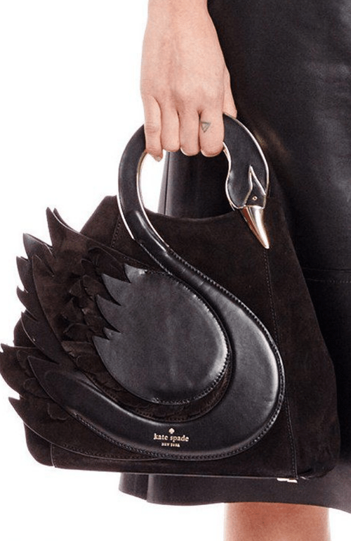 kate spade black swan bag