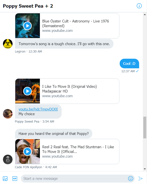 Legs Poppy and Cades Moving Forward Songs