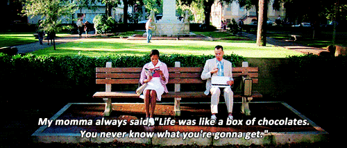 life is like a box of chocolates