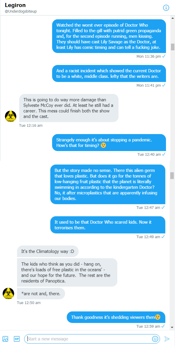 Roob and Legs discuss Doctor WHO