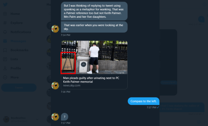 Cade shows Roob the compass